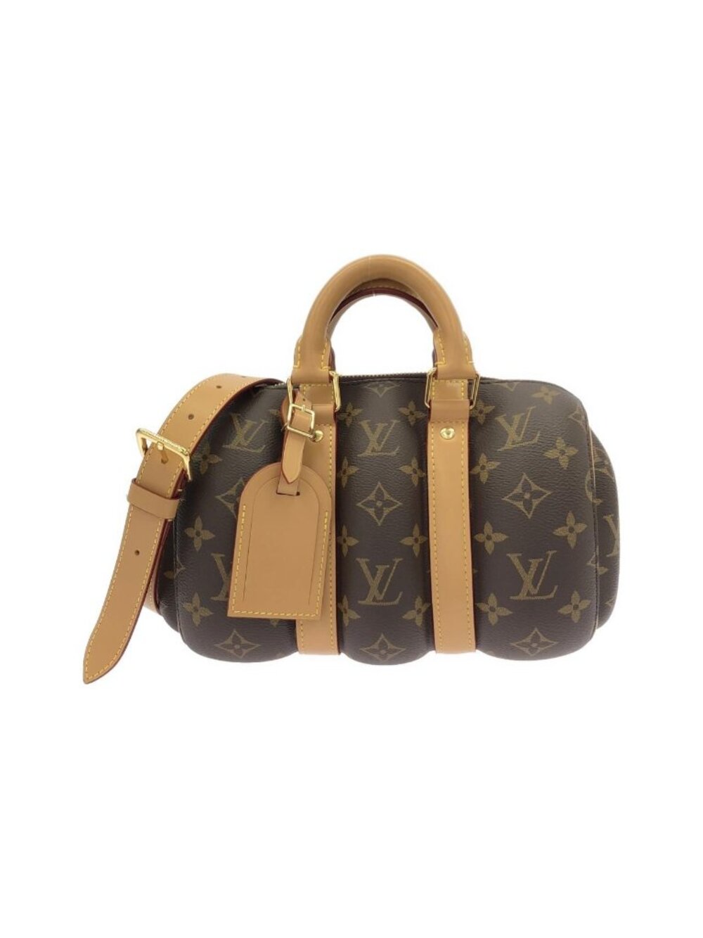 Louis Vuitton Monogram Keepall Bandouliere Blown Up 25 Boston Bag